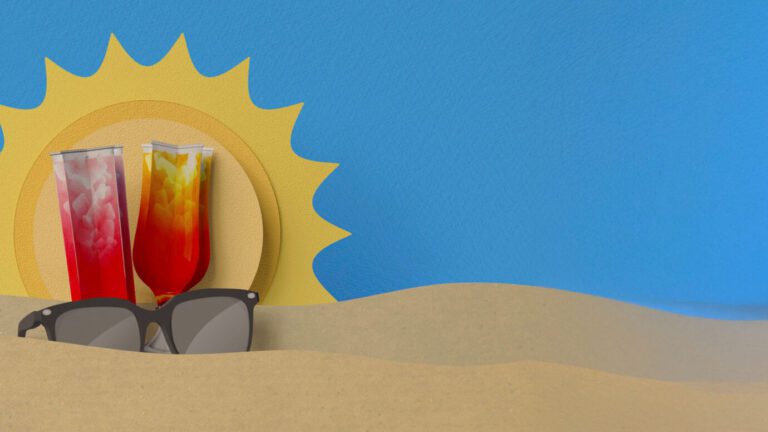 Sun and drinks art