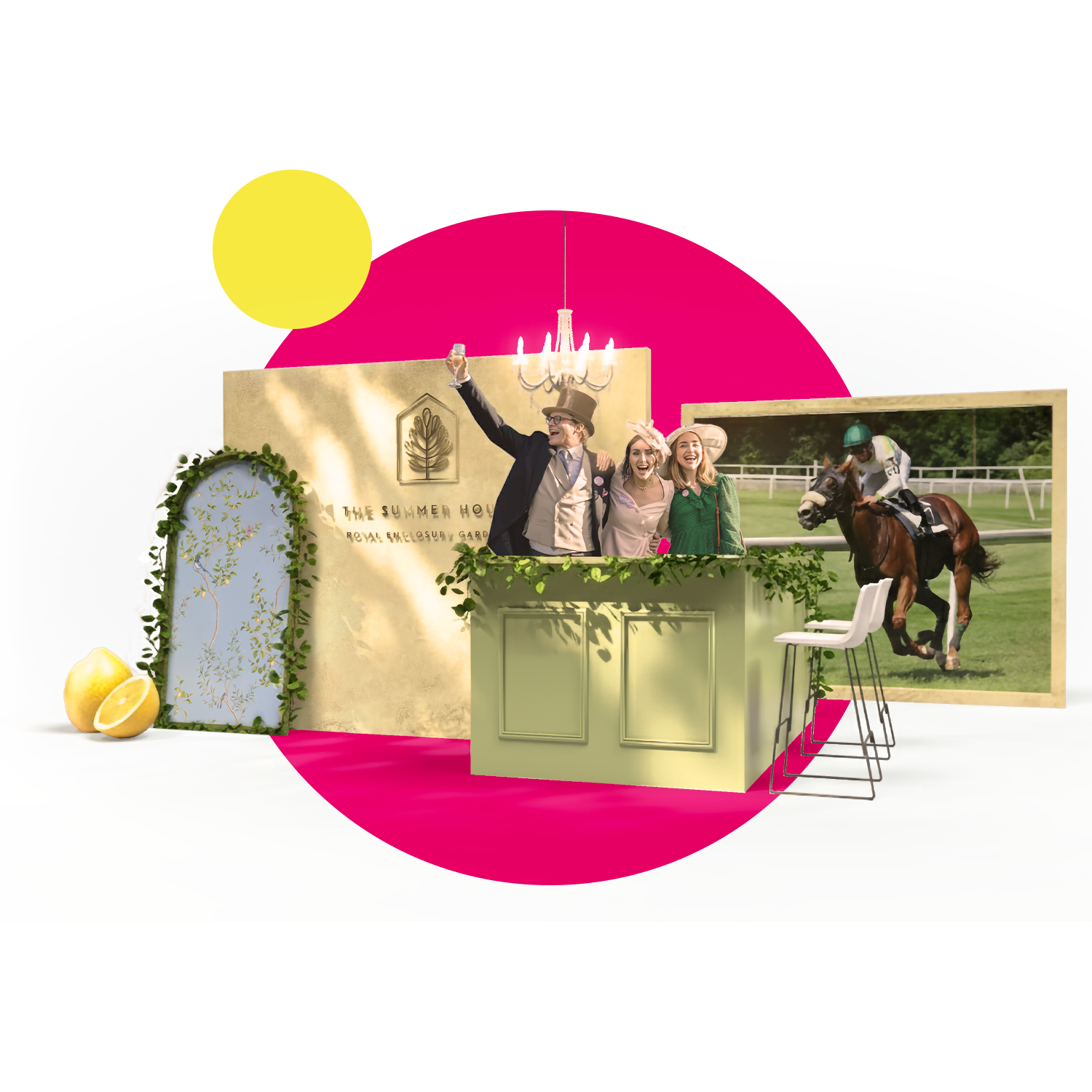 Examples of hospitality suits for Twickenham, Royal Ascot