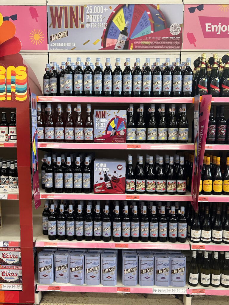 On pack Jam Shed promotional fixture