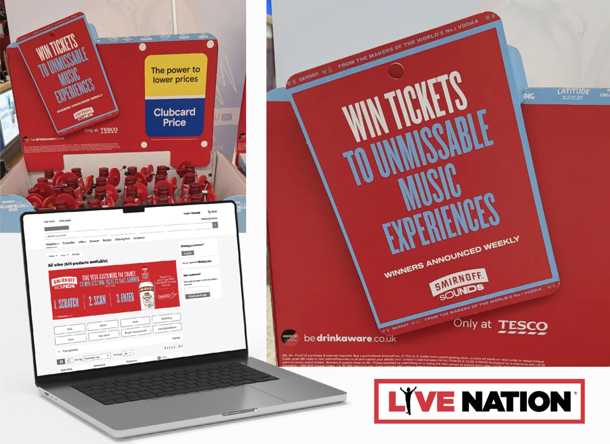 Smirnoff and live nation win tickets through smirnoff sounds