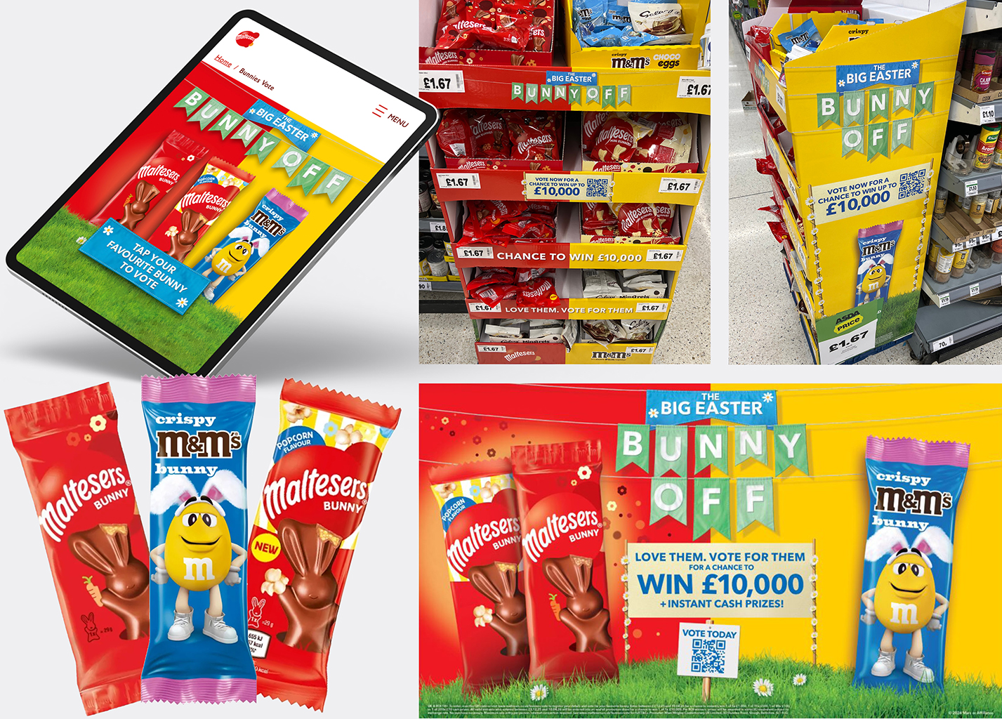 mlatesers bunny off promotion, in store and online images