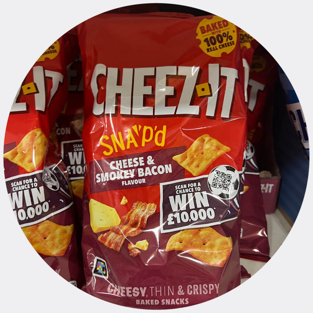 Cheez it win £10k promotion on pack
