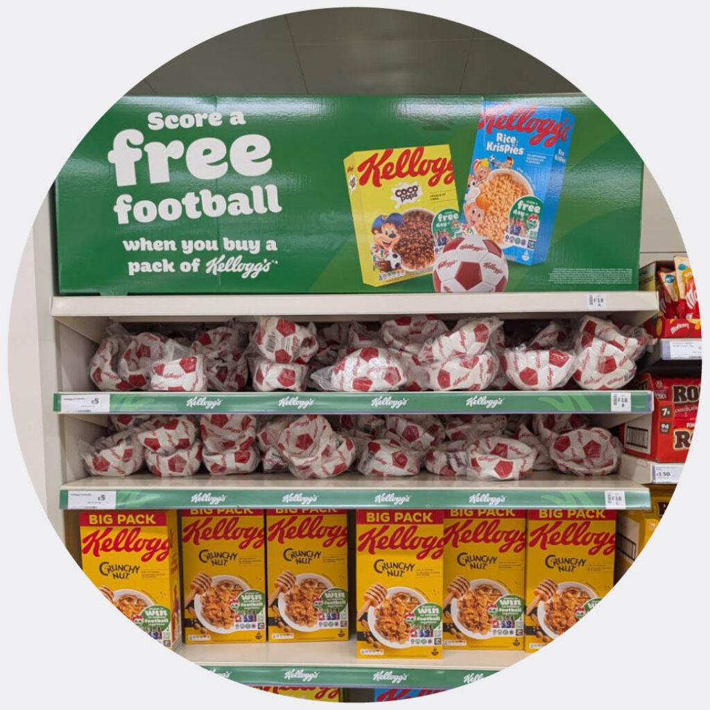 kelloggs free football bay in store