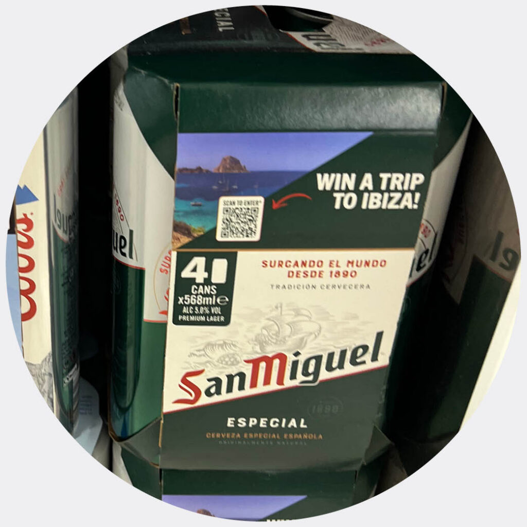 san miguel win a trip to ibiza on pack promo