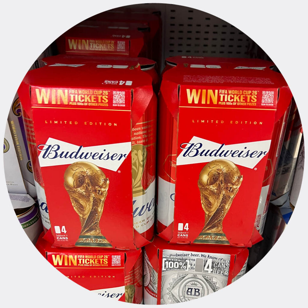 budweiser win world cup tickets on pack