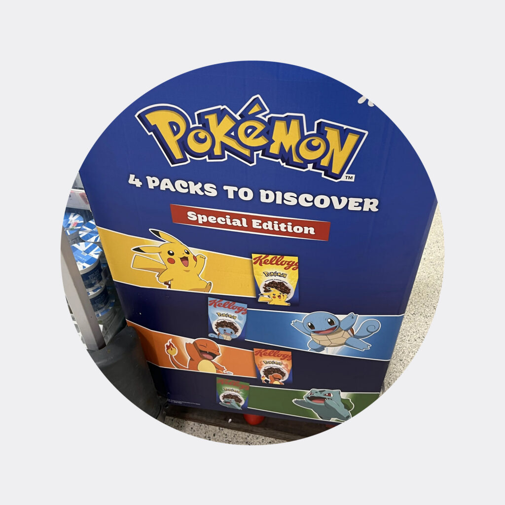 Pokemon and kellogg's partnership limited edition packs in store